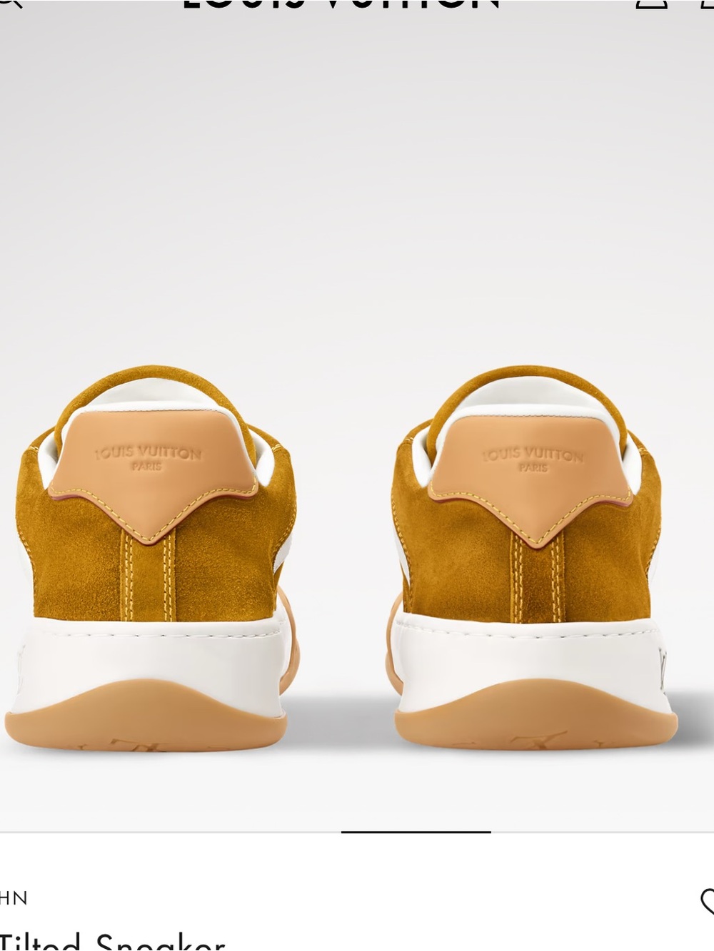 Louis Vuitton Tilted Sneakers color Cognac Brown size LV 7.5 US 8.5 - Picture 3 of 16
